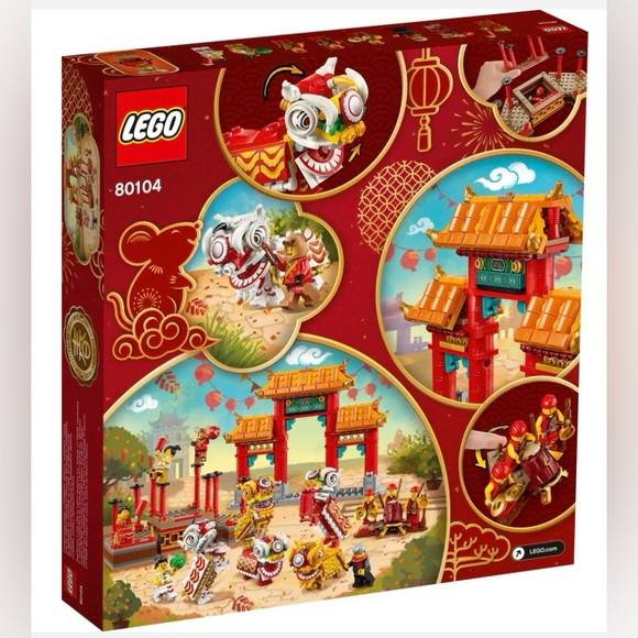 🍊🧧Brand New Lego Lion Dance Set🐴🧧(RETIRED) & Free Chinese New Year T Shirt🐲 - Picture 2 of 10